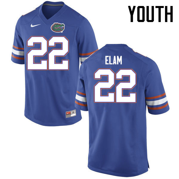 Youth Florida Gators #22 Matt Elam College Football Jerseys Sale-Blue